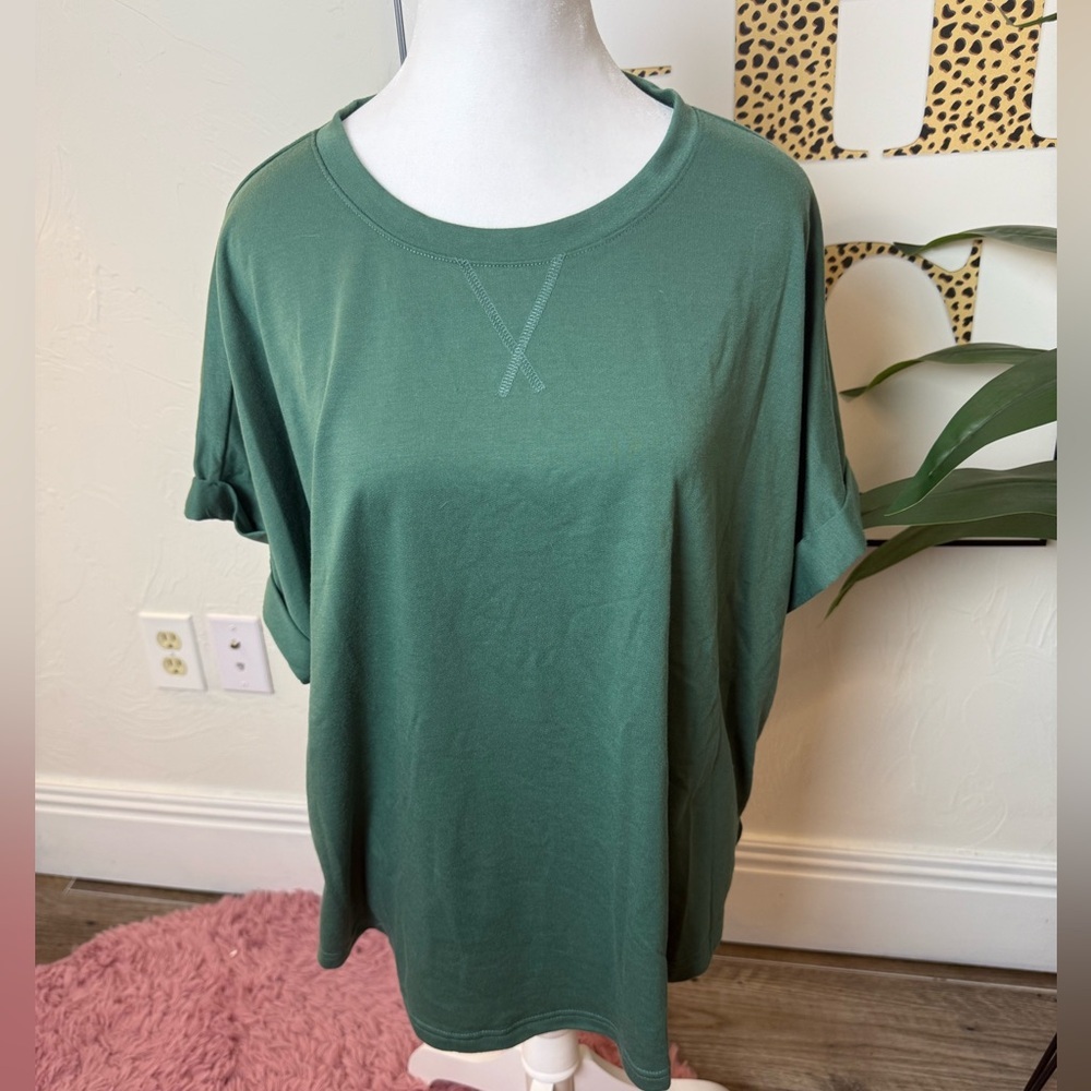 Green Casual T-Shirt